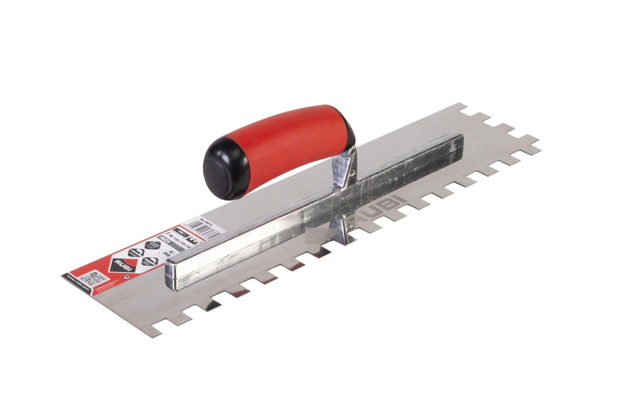 Rubi - Truelle à dents carrées Inox Eco 11" - 1/2" × 1/2" × 1/2" ||26976 - Ceramed