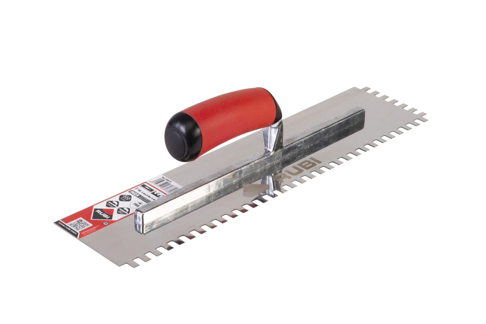 Rubi - Truelle à dents carrées Inox Eco 11" - 1/4" × 3/8" × 1/4" ||26978 - Ceramed