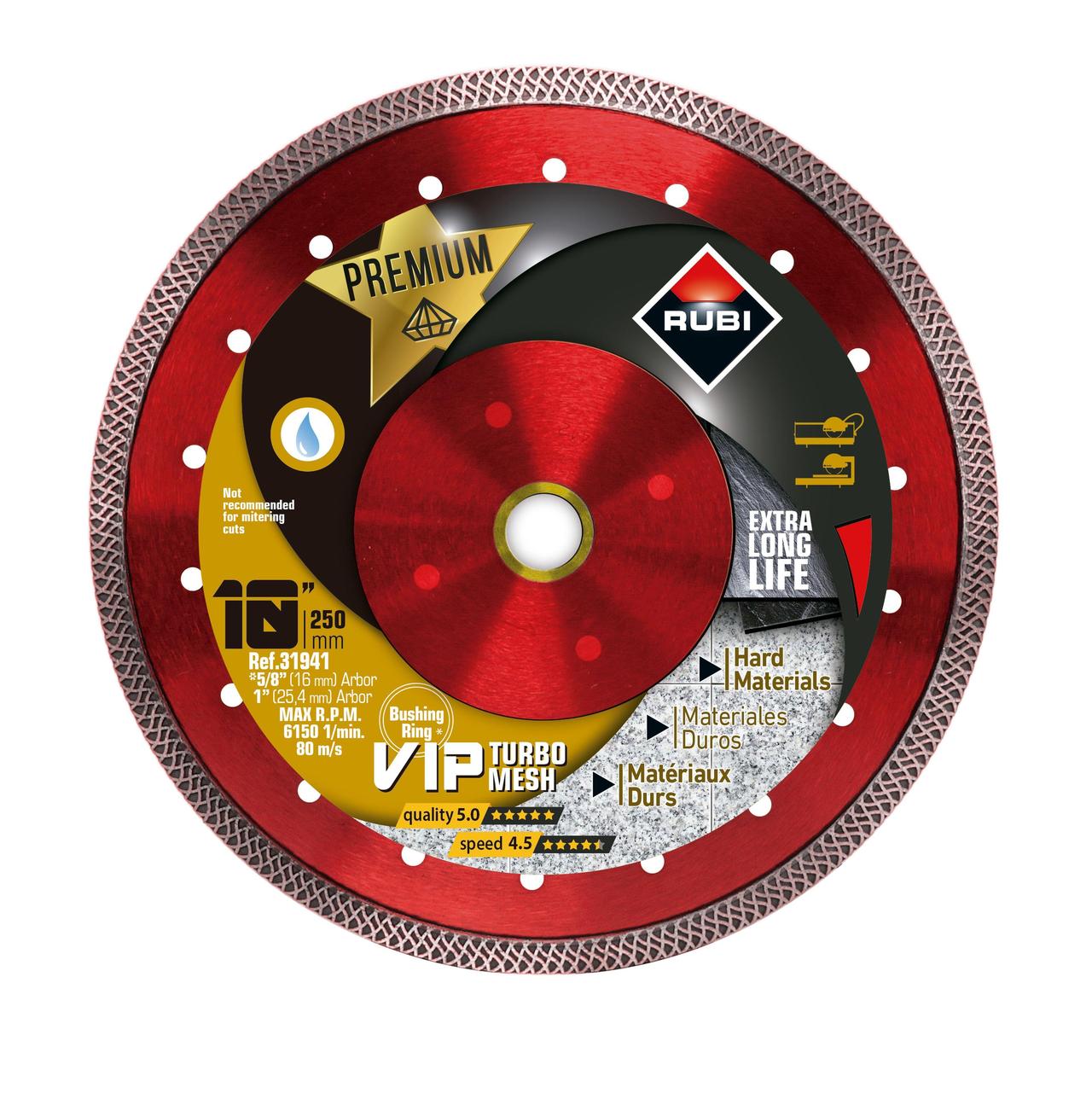 Rubi VIP - Lame diamant coupe humide 10"