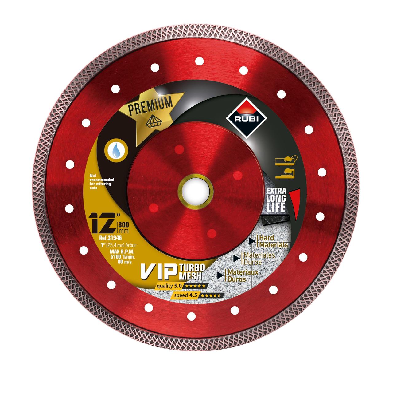 Rubi VIP - Lame diamant coupe humide 12"