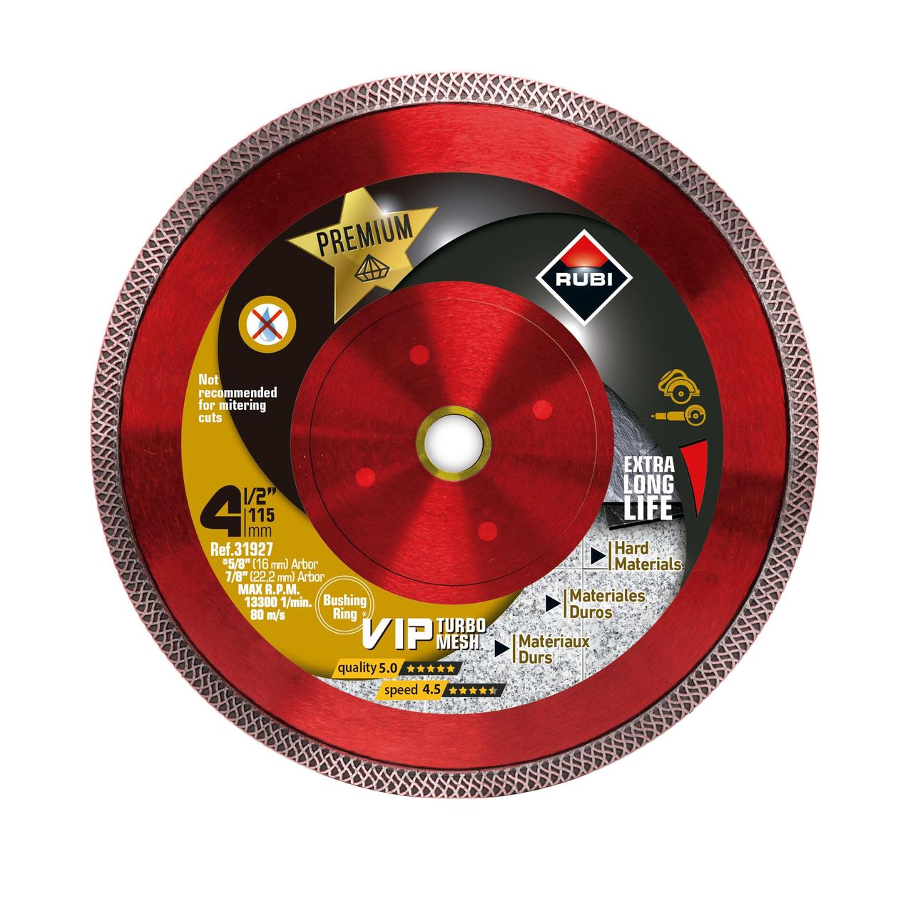 Rubi VIP - Lame diamant coupe sèche 4-1/2"