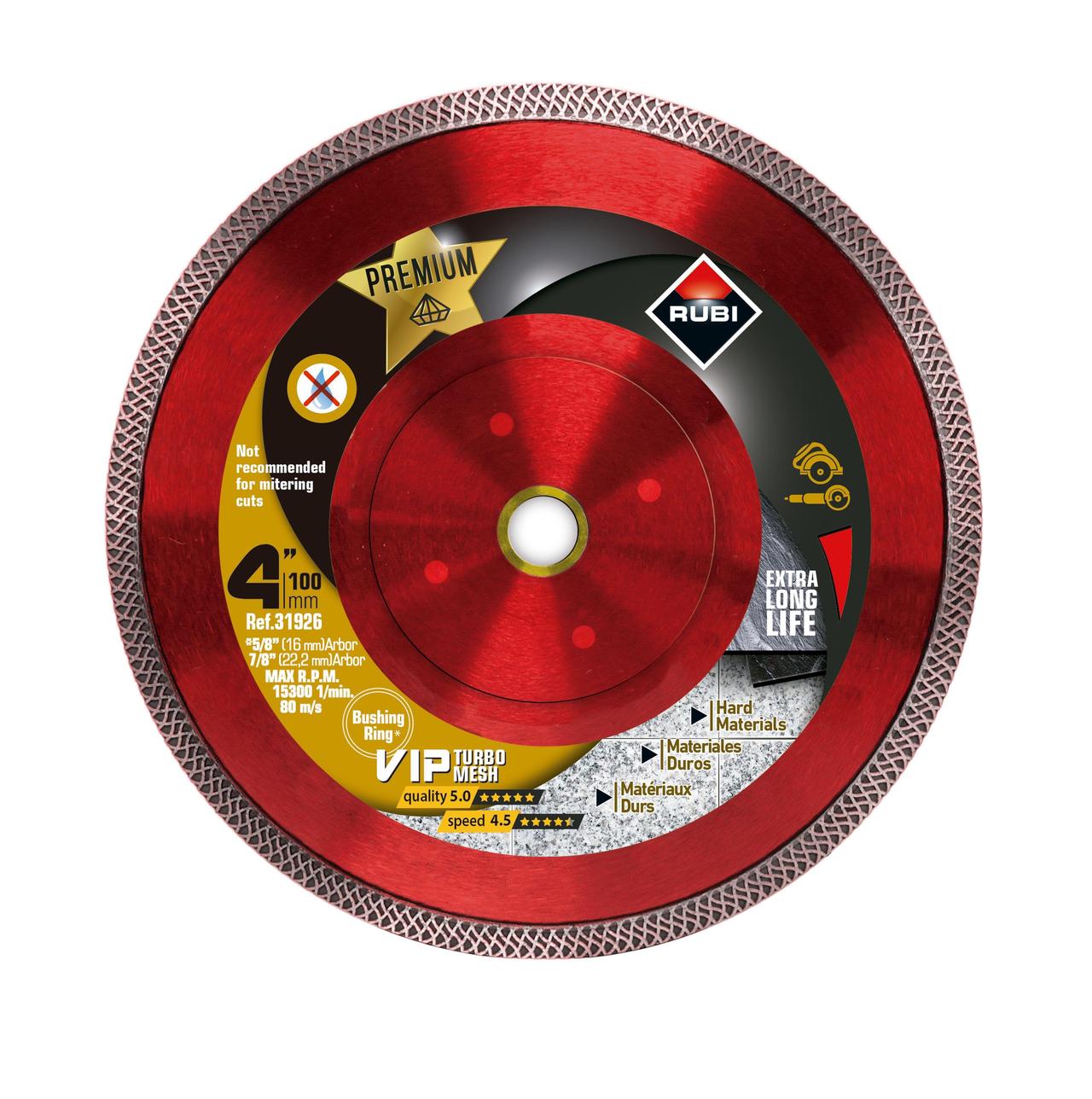 Rubi VIP - Lame diamant coupe sèche 4"