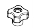 Rubi - Bouton standard rouge M6 V2 pour différents coupe-carreaux