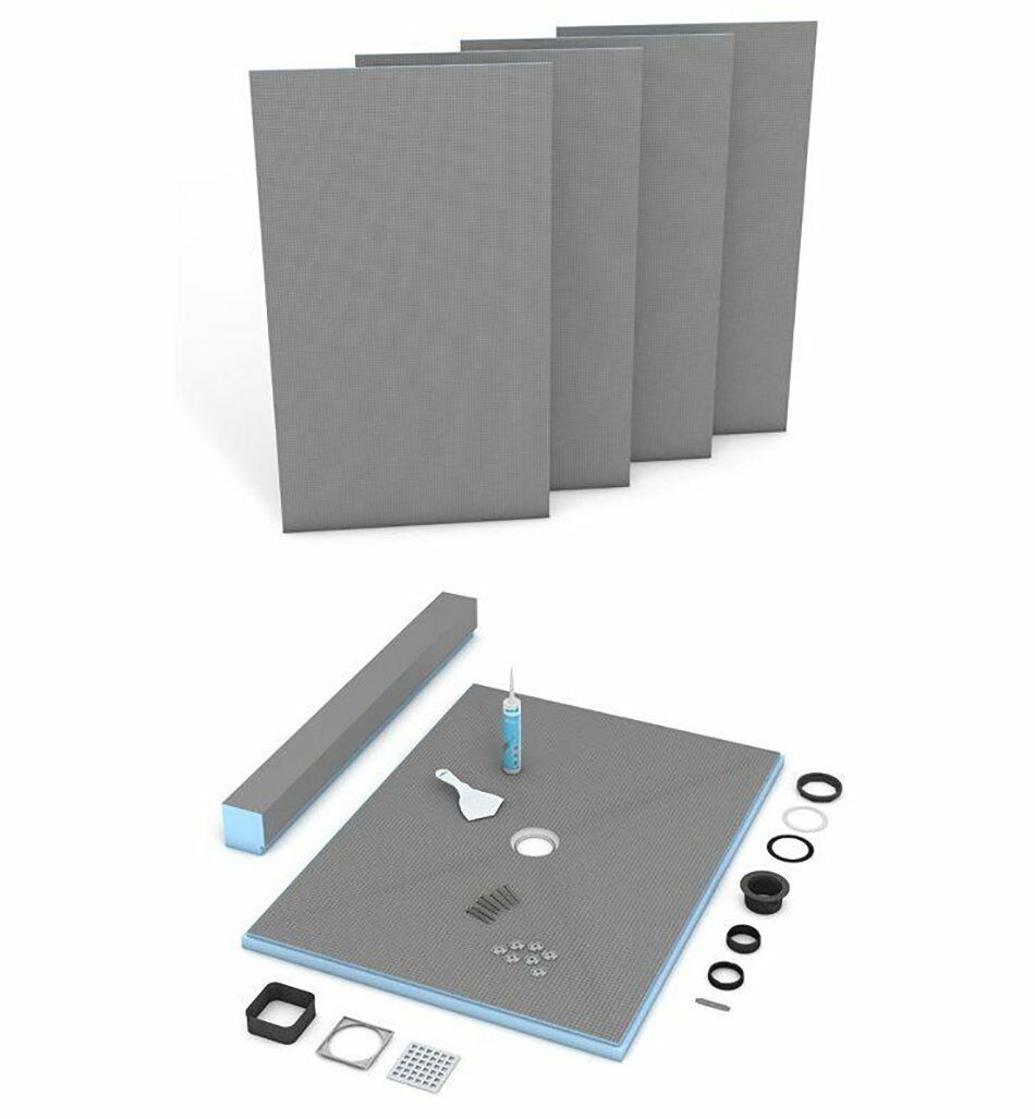 Wedi - Kit de douche Fundo Primo 48" x 48" x 1-1/2"
