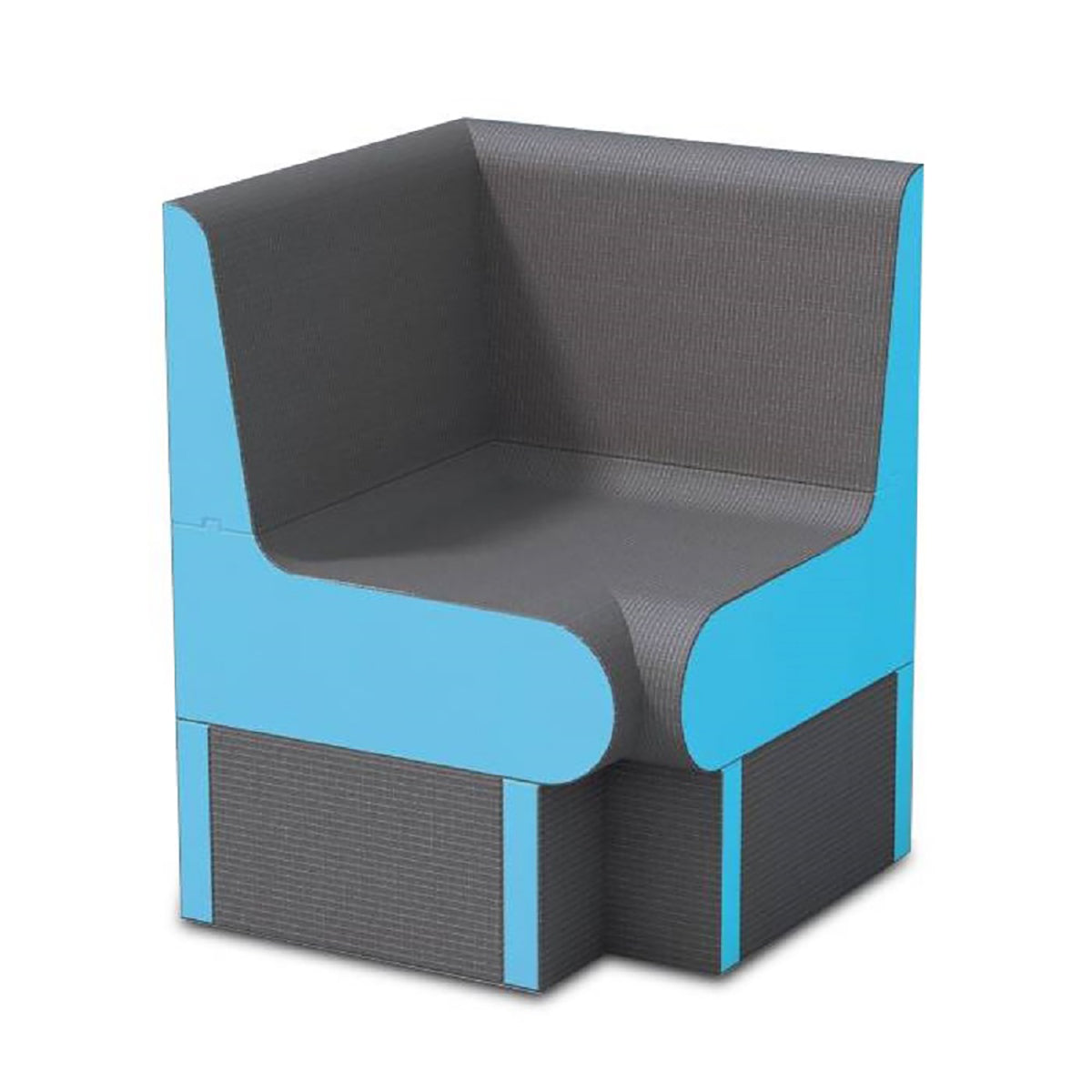 Wedi - Banc de douche en angle Sanoasa Comoda front droit 90° 19-11/16" x 25-5/8" x 24-7/16"