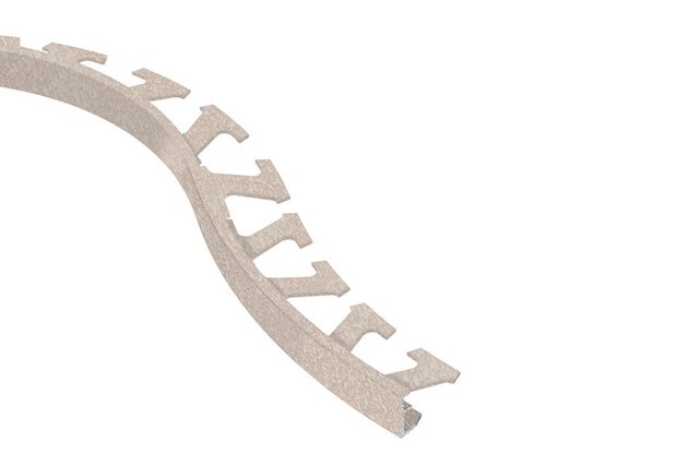 Schluter - Schiene-Radius Profile 3/8 Alum Creme ||R/A100TSC