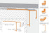 Schluter - BARA-RAK - Profilé de bordure de balcon à rejet d'eau alum. blanc éclatant 8' 2-1/2" ||RAK50BW - Ceramed