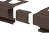 Schluter - BARA-RAK Raccord pour profilé de bordure de balcon aluminium brun noir
