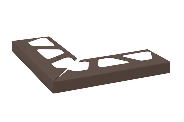 Schluter - BARA-RW - Coin extérieur 90° 4-3/4" alum. brun noir ||E90/RW120SB - Ceramed