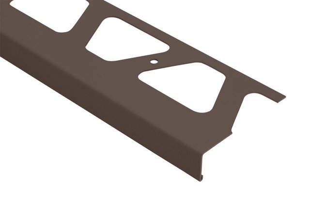 Schluter - BARA-RW - Profilé de bordure de balcon alum. brun noir 4-3/4" x 8' 2-1/2" ||RW120SB - Ceramed