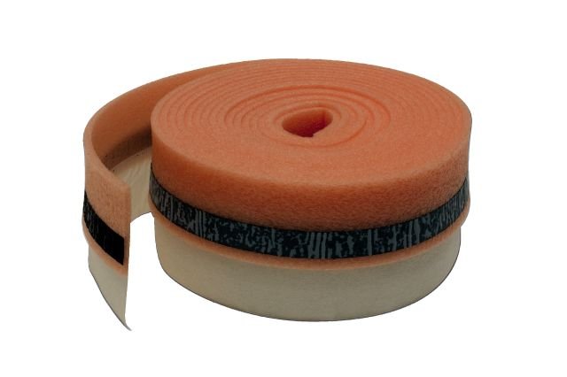 Schluter - BEKOTEC-BRS/KF Bande de périmètre adhésive mousse de polyéthylène 5/16" (8 mm) x 3-1/8" x 82'