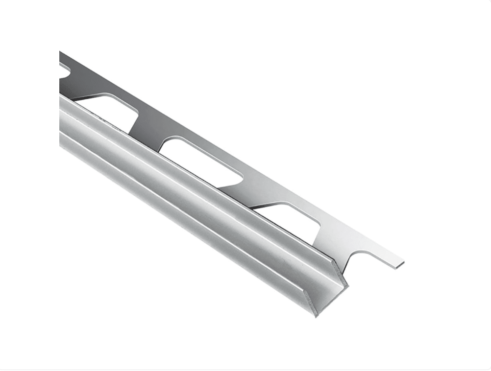 Schluter - DECO-SG - Profilé décoratif de protection à rainure - alum. anodisé chromé brillant 15/32" x 8' 2-1/2" x 3/8" ||SG100ACB12 - Ceramed