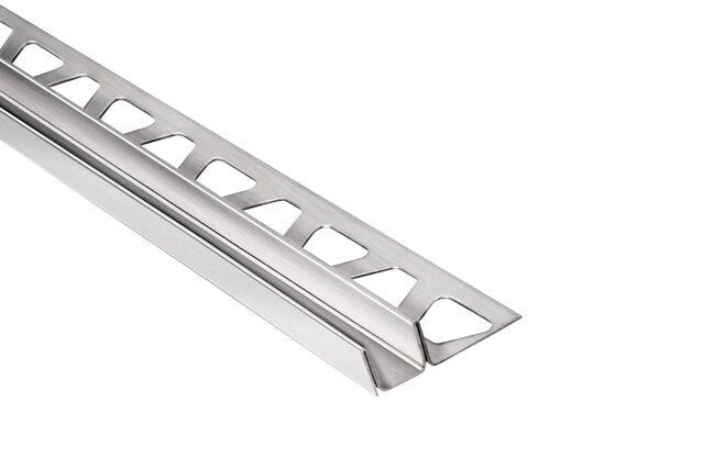 Schluter - DECO-SG - Profilé décoratif de protection à rainure - alum. anodisé chromé brillant 9/16" x 8' 2-1/2" x 5/16" ||SG80ACB15 - Ceramed