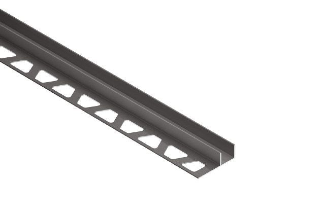 Schluter - DECO-SG - Profilé décoratif de protection à rainure - alum. anthracite foncé 9/16" x 8' 2-1/2" x 1/2" ||SG125TSDA15 - Ceramed