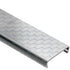 Schluter - DESIGNLINE Profil décoratif de bordure - acier inoxydable (V2) avec motifs à carreaux 1/4" (6 mm) x 8' 2-1/2"