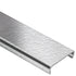Schluter - DESIGNLINE Profil décoratif de bordure - acier inoxydable (V2) texture cuir 1/4" (6 mm) x 8' 2-1/2"