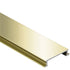 Schluter - DESIGNLINE Profil décoratif de bordure - aluminium anodisé laiton poli 1/4" (6 mm) x 8' 2-1/2"
