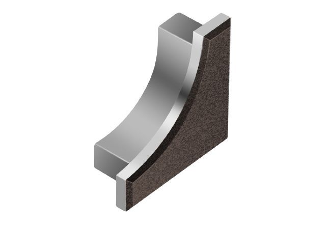 Schluter - DILEX-AHK Cap de fermeture - aluminium anthracite foncé
