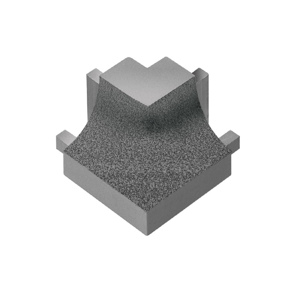 Schluter - DILEX-AHK Coin extérieur carré 90° avec un radius de 3/8" (10 mm) - aluminium étain