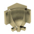 Schluter - DILEX-AHK Coin intérieur 135° avec un radius de 3/8" (10 mm) - aluminium anodisé laiton brossé