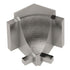 Schluter - DILEX-AHK Coin intérieur 135° avec un radius de 3/8" (10 mm) - aluminium anodisé nickel brossé