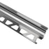 Schluter - DILEX-AHK Profilé à gorge avec un radius de 3/8" (10 mm) - aluminium anodisé chrome poli 3/8" x 8' 2-1/2"