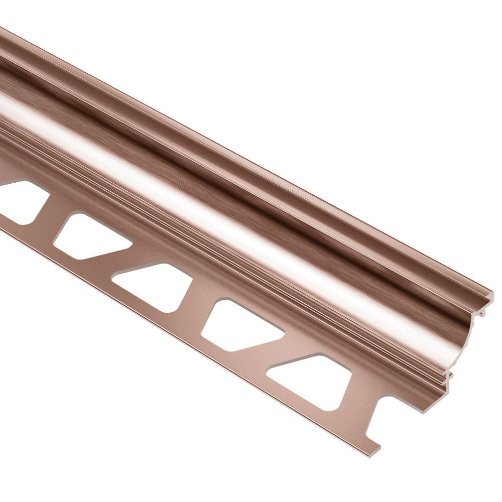 Schluter - DILEX-AHK Profilé à gorge avec un radius de 3/8" (10 mm) - aluminium anodisé cuivre brossé 3/8" x 8' 2-1/2"