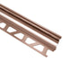 Schluter - DILEX-AHK Profilé à gorge avec un radius de 3/8" (10 mm) - aluminium anodisé cuivre brossé 3/8" x 8' 2-1/2"