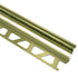 Schluter - DILEX-AHK Profilé à gorge avec un radius de 3/8" (10 mm) - aluminium anodisé laiton brossé 3/8" x 8' 2-1/2"