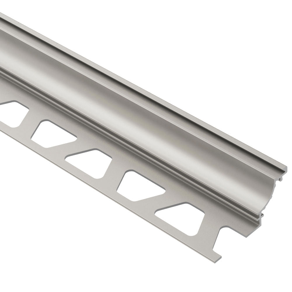 Schluter - DILEX-AHK Profilé à gorge avec un radius de 3/8" - aluminium anodizé nickel mat 5/16" (8 mm) x 8' 2-1/2"
