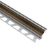 Schluter - DILEX-AHK Profilé à gorge avec un radius de 3/8" - aluminium bronze 5/16" (8 mm) x 8' 2-1/2"