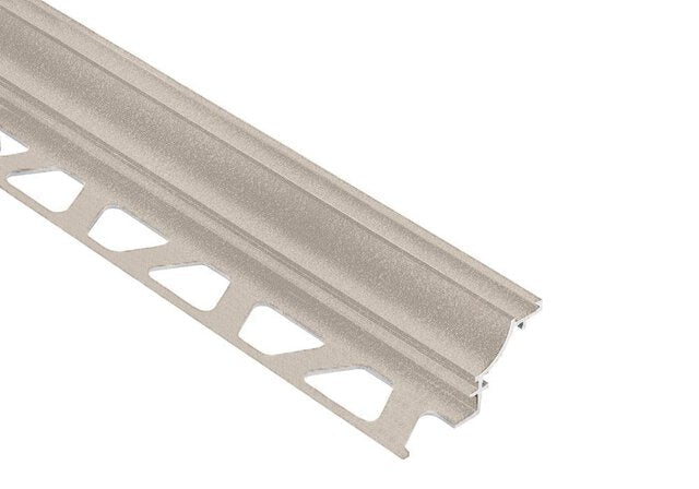 Schluter - DILEX-AHK - Profilé à gorge avec un radius de 3/8" - alum. crème 3/8" x 8' 2-1/2" ||AHK1S100TSC - Ceramed