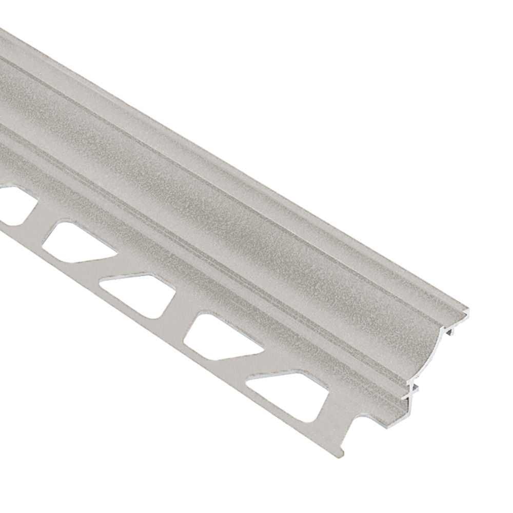 Schluter - DILEX-AHK Profilé à gorge avec un radius de 3/8" (10 mm) - aluminium grège 3/8" x 8' 2-1/2"