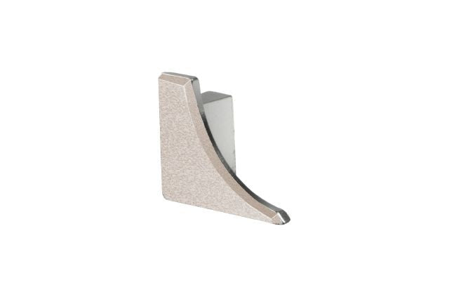 Schluter - DILEX-AHKA Cap de fermeture gauche avec un radius de 3/8" (10 mm) Aluminium Ivoire