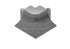 Schluter - DILEX-AHKA Coin extérieur 90° avec un radius de 3/8" (10 mm) - aluminium étain