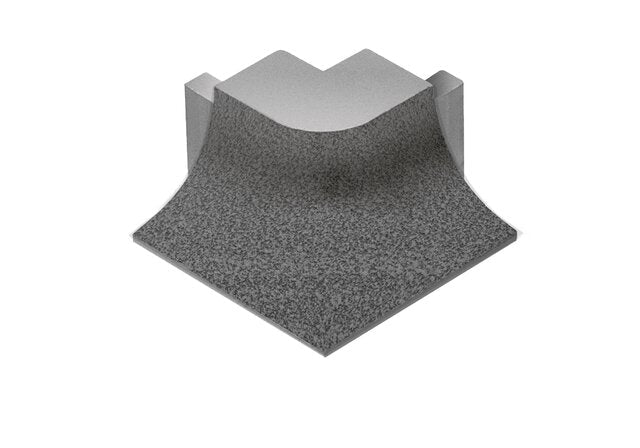 Schluter - DILEX-AHKA - Coin extérieur 90° avec un radius de 3/8" - alum. gris pierre ||E90/AHKA/TSSG - Ceramed