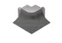 Schluter - DILEX-AHKA - Coin extérieur 90° avec un radius de 3/8" - alum. gris pierre ||E90/AHKA/TSSG - Ceramed