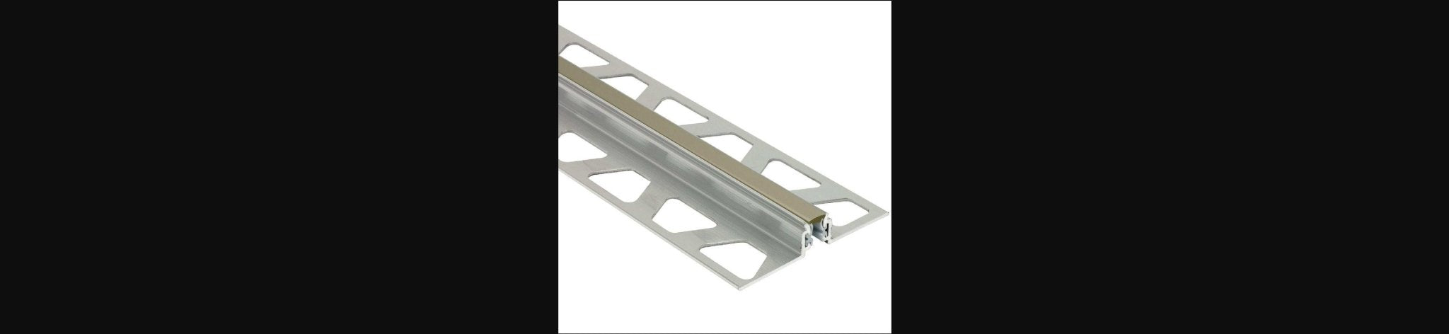 Schluter - DILEX-AKWS - 11/32 - alum. avec 1/4 joint gris ||AKWS90G - Ceramed