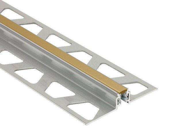 Schluter - DILEX-AKWS - 7/16" - alum. / joint 1/4" beige cl ||AKWS110HB - Ceramed