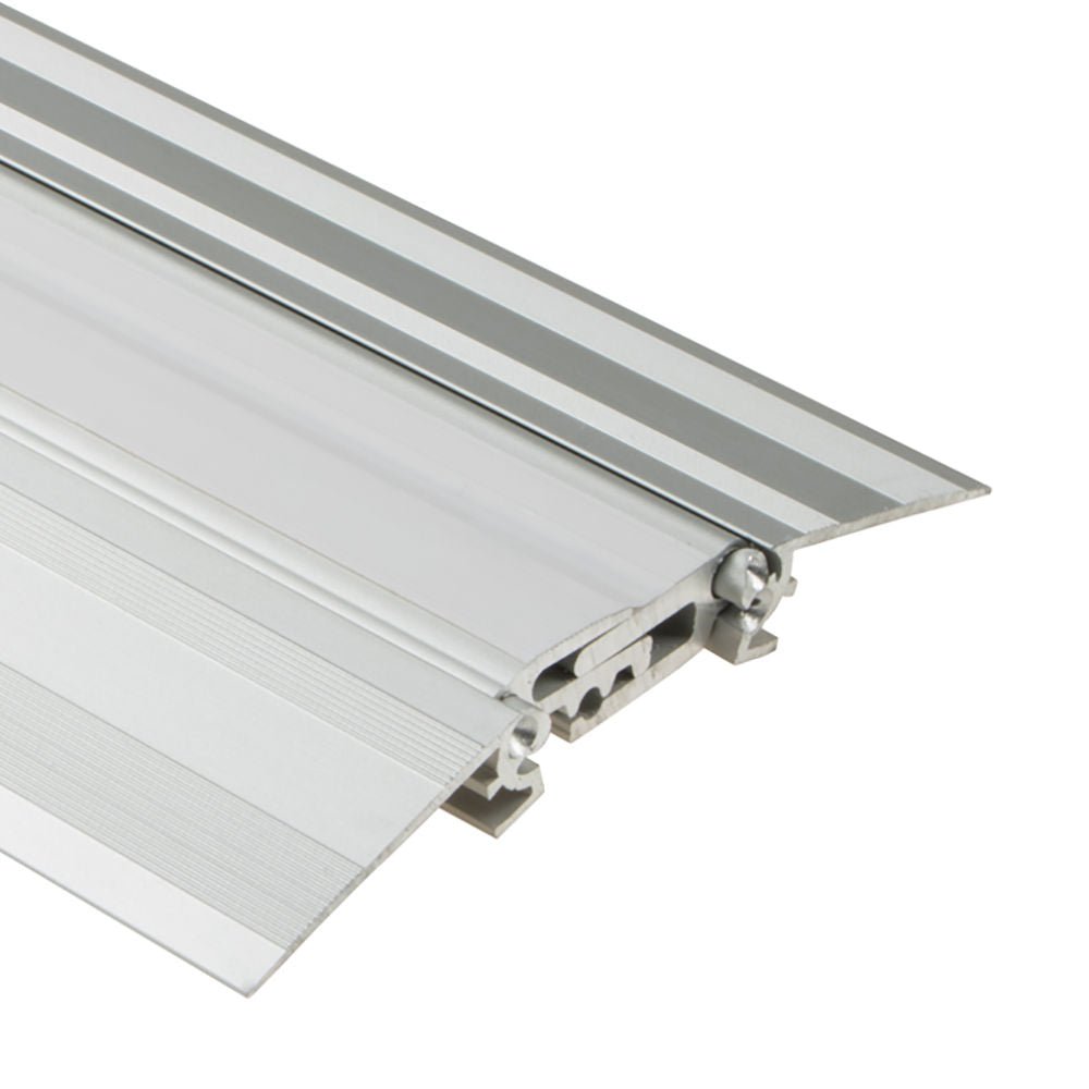 Schluter - DILEX-BTS Profilé robuste de joint d'expansion avec zone centrale télescopique pour réno - aluminium anodisé mat 3/8" (10 mm) x 8' 2-1/2"
