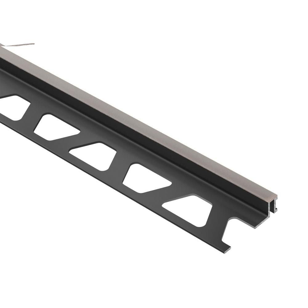 Schluter - DILEX-BWA Profilé de joint de mouvement de périmètre isolant le carrelage des structures - plastique PVC coulis gris 1/2" (12.5 mm) x 8' 2-1/2"