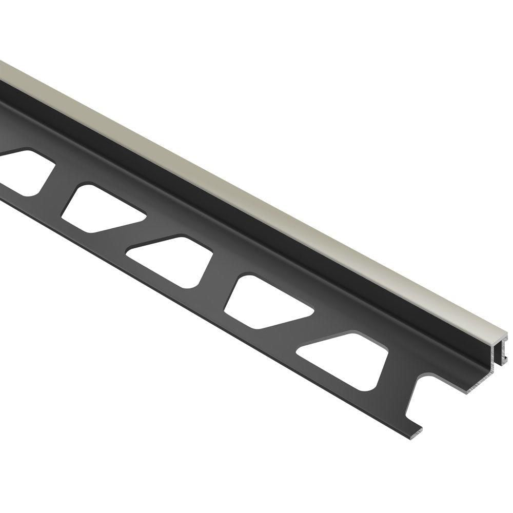 Schluter - DILEX-BWA Profilé de joint de mouvement de périmètre isolant le carrelage des structures - plastique PVC gris 3/8" (10 mm) x 8' 2-1/2"
