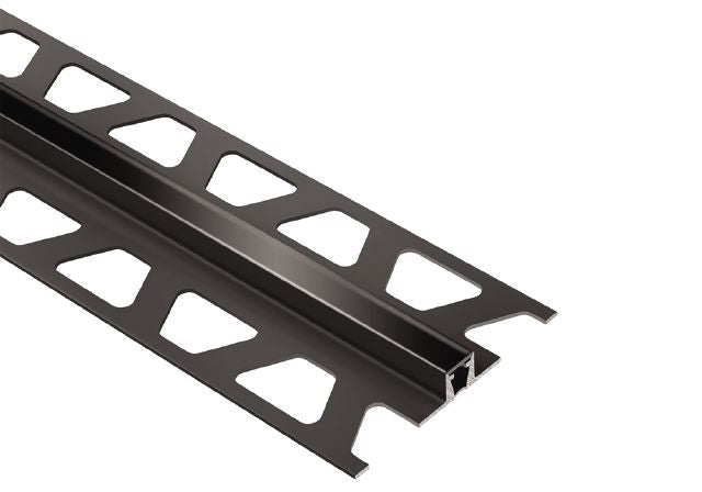Schluter - DILEX-BWB Profilé pour joint de surface avec zone de mouvement de 3/8" Plastique PVC Noir 1/4" (6 mm) x 8' 2-1/2"