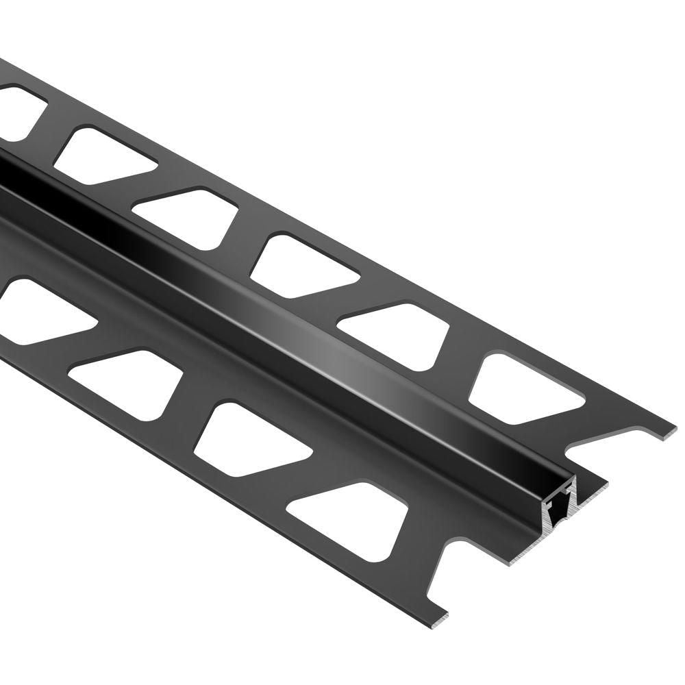Schluter - DILEX-BWB Profilé pour joint de surface avec zone de mouvement de 3/8" - plastique PVC Noir 5/16" (8 mm) x 8' 2-1/2"