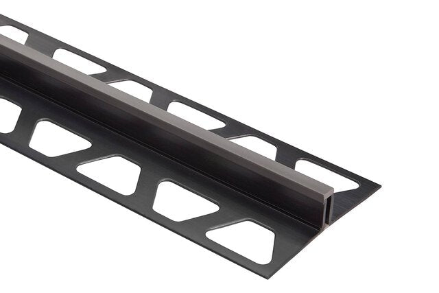 Schluter - DILEX-BWS - 3/16" joint de mouvement 3/8" pvc anth foncé ||BWS100DA - Ceramed