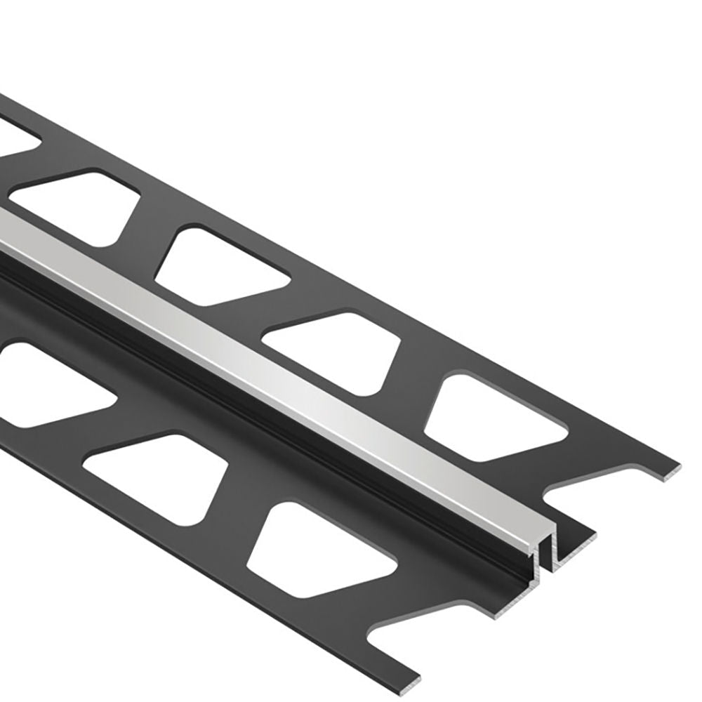 Schluter - DILEX-BWS Profilé pour joint de surface avec zone de mouvement de 3/16" - plastique PVC gris classique 7/16" (11 mm) x 8' 2-1/2"
