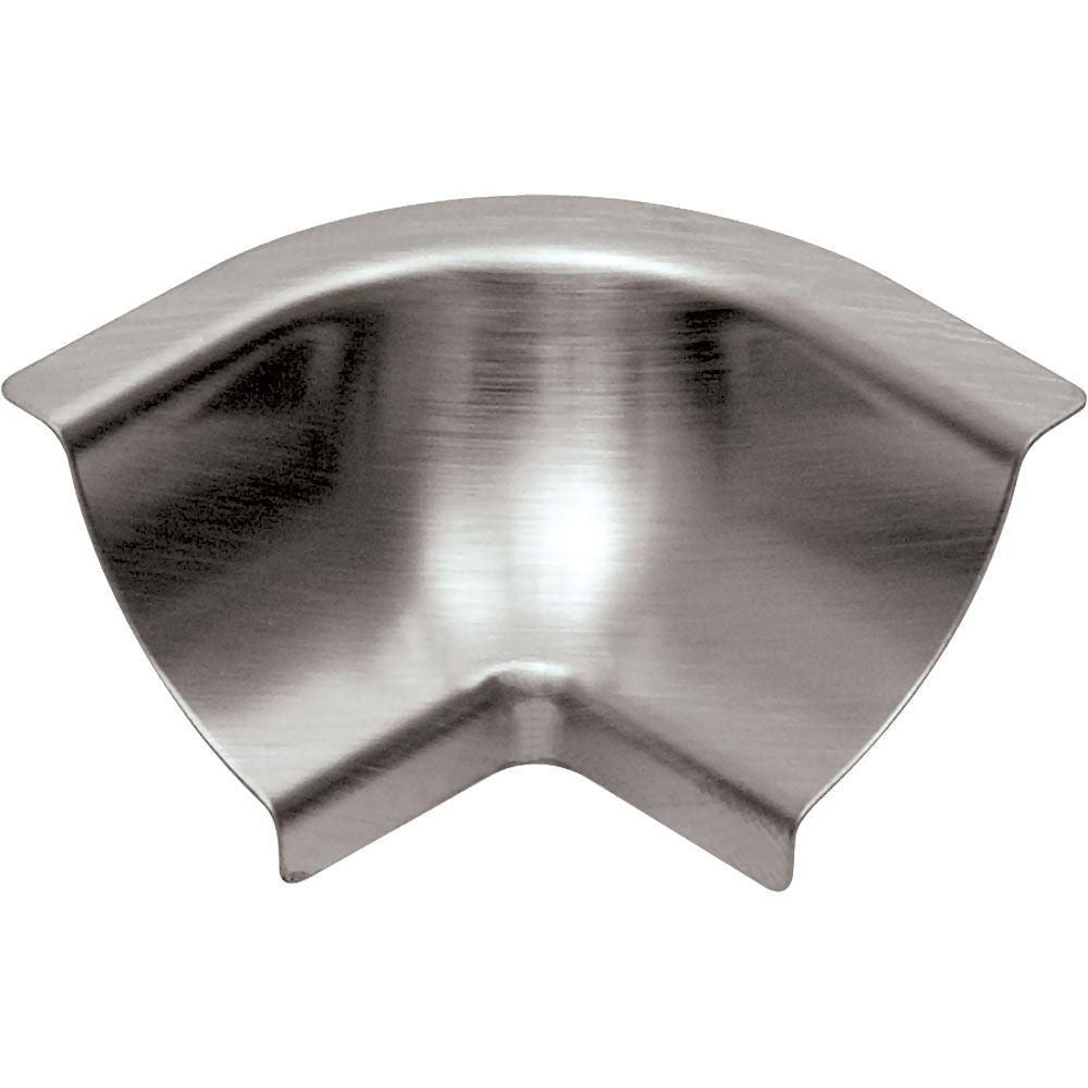 Schluter - DILEX-EHK Coin intérieur 90° 3-directions avec un radius de 23/32" (18.5 mm) - acier inoxydable (V2)