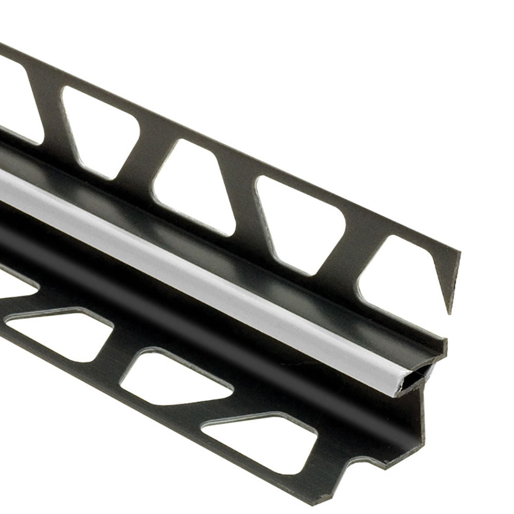 Schluter - DILEX-EKE Profilé de joint de mouvement pour angles muraux - plastique PVC gris classique 33/64" x 15/32" x 8' 2-1/2"