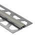 Schluter - DILEX-EKSB Profilé de joint de surface pour les revêtements de plancher plus minces - acier inoxydable (V2) avec joint de 1/4" (6 mm) gris 1/4" x 8' 2-1/2"
