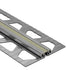 Schluter - DILEX-EKSB Profilé de joint de surface pour les revêtements de plancher plus minces - acier inoxydable (V2) avec joint de 1/4" gris 3/32" (2.5 mm) x 8' 2-1/2"